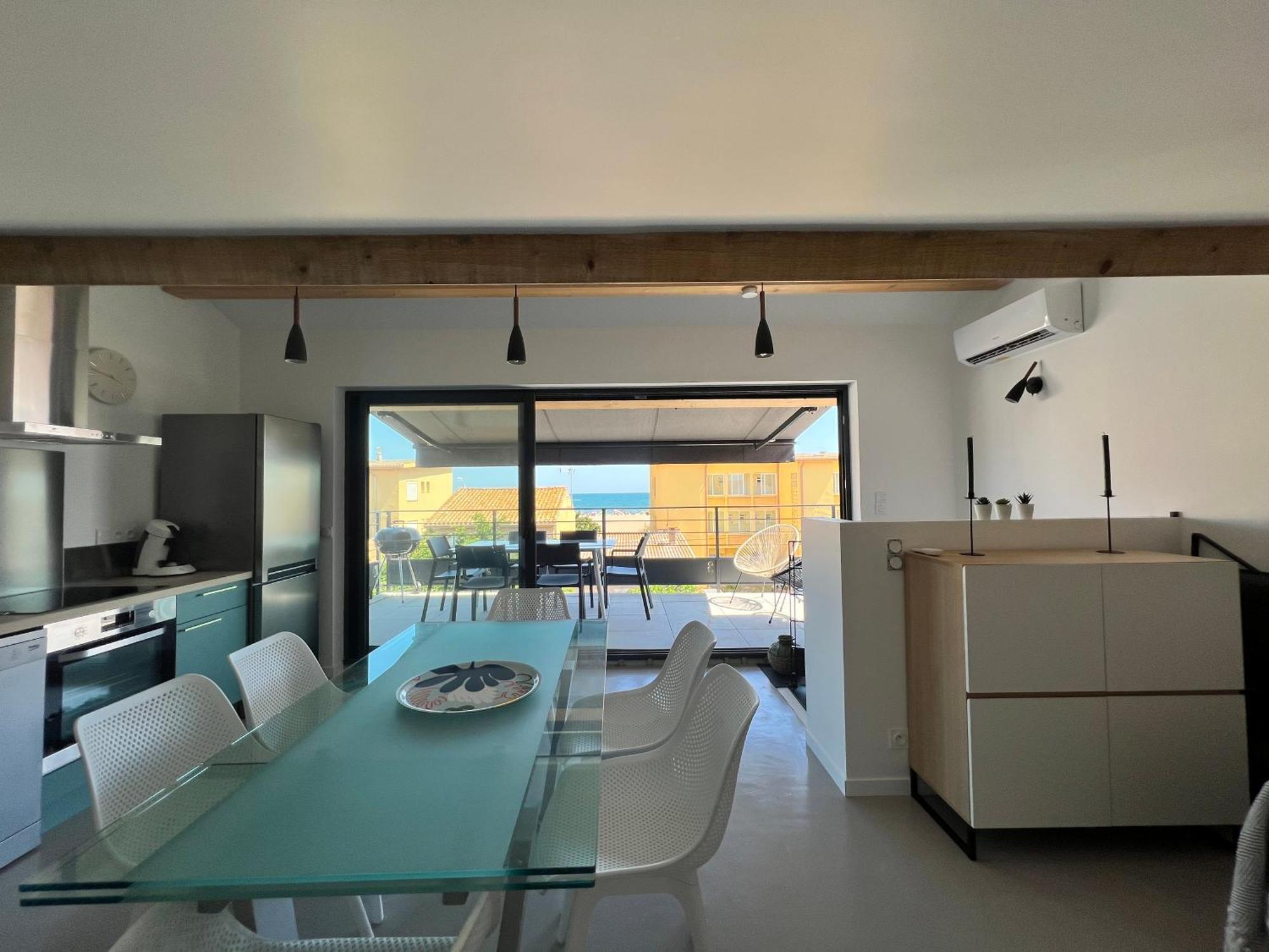Ferienwohnung Oustal Caval Marin A Valras-Plage Exterior foto
